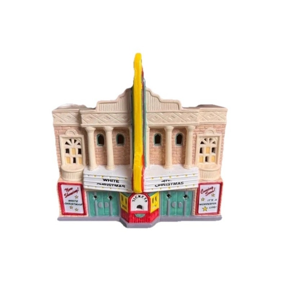 VTG 1989 Dept. 56 Original Snow Village "The Paramount Theater" Building Ceramic